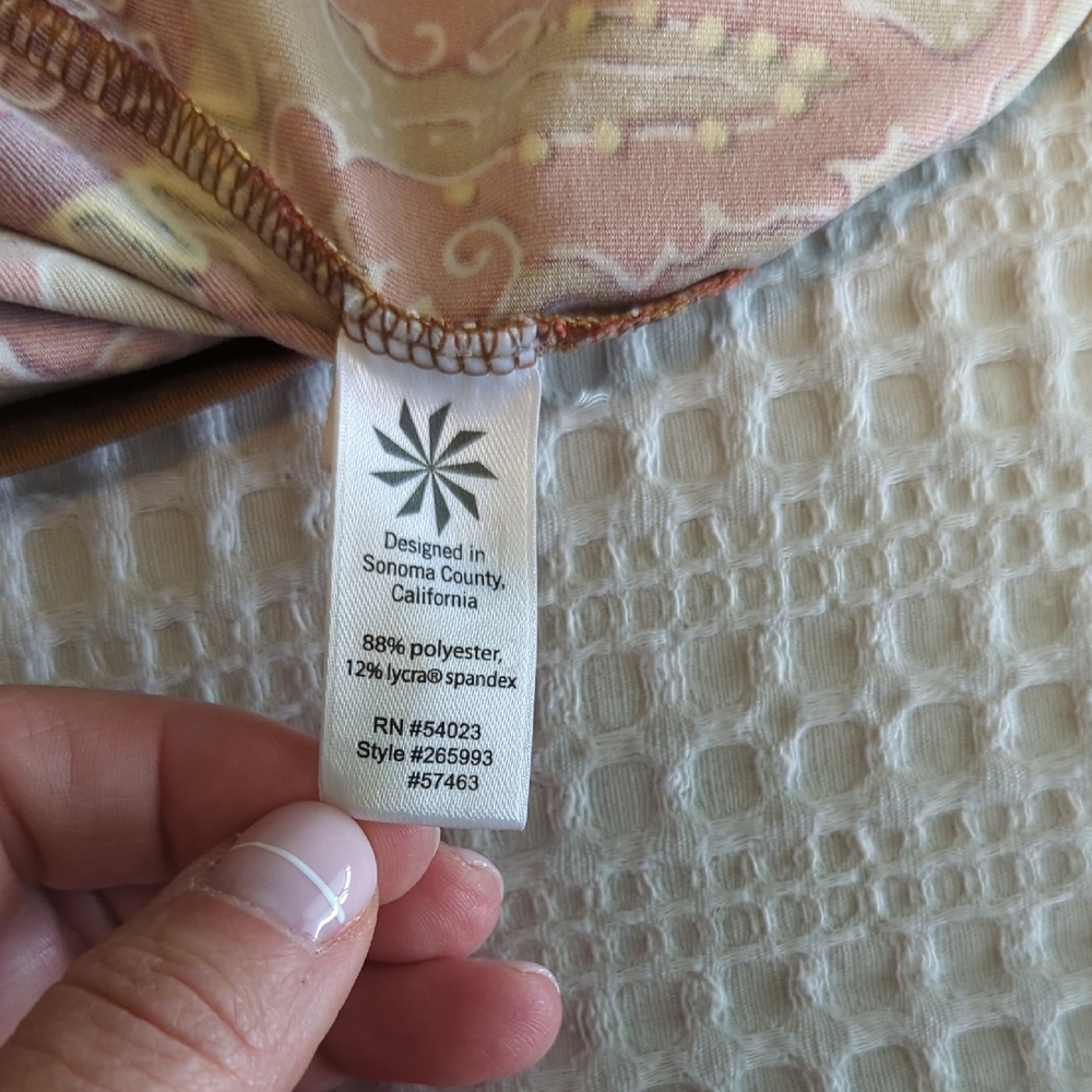 Athleta Purple Brown Graphic Sleeveless Tank Top - Picture 6 of 6